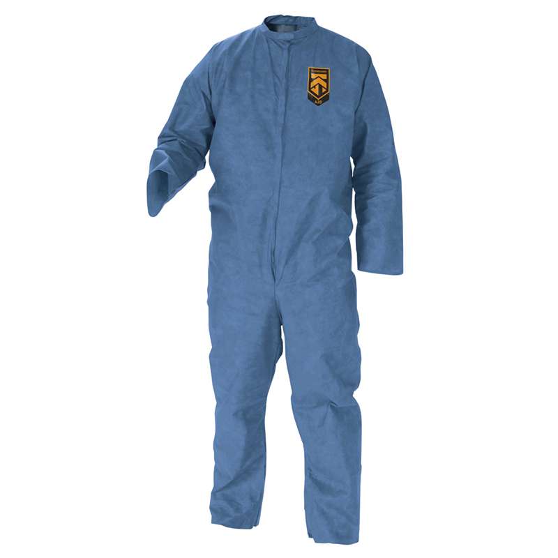 KleenGuard A20 Breathable Particle Protection Coverall, with Zipper, Blue 2XL, 24 per Case