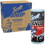 Scott Roller Shop Towels, 10-2/5 in x 11 in, Double Recrepe, Blue redirect to product page