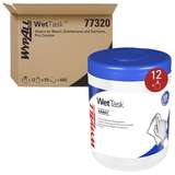 Wipers, for Bleach Desinfectants Sanitizers, White, 12" x 6", 55 Sheets/Roll redirect to product page