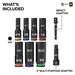 KNECT™ Deep-Well 3/8-Inch Drive Impact Socket Set, SAE, 9-Piece