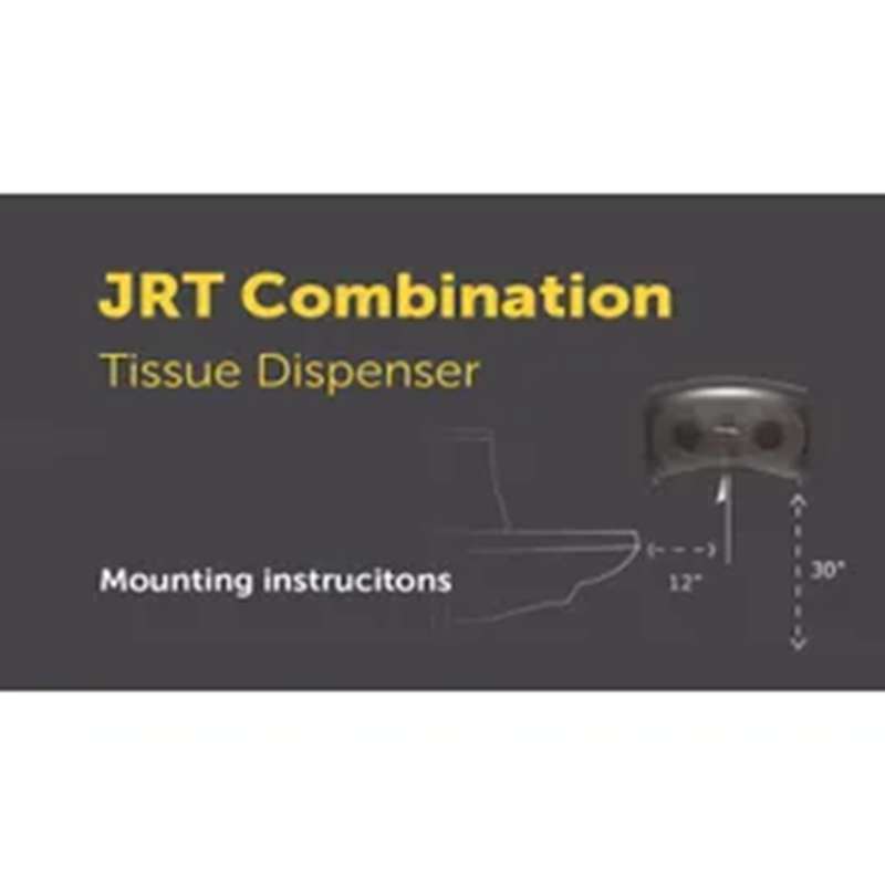 Professional Combo Unit Toilet Paper Dispenser, Black, 1 per Case