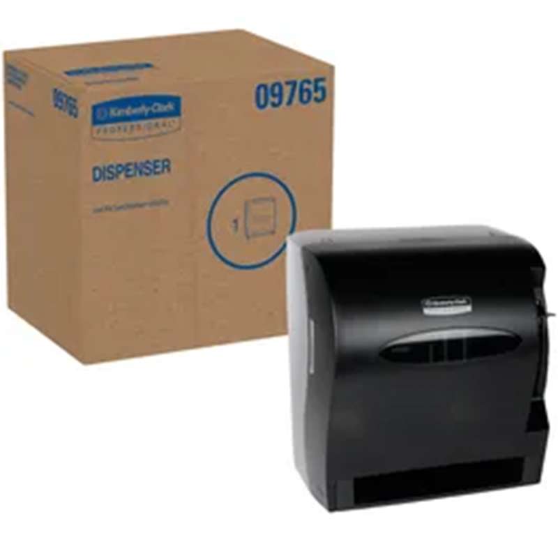 LEV-R-MATIC Roll Towel Dispenser, Smoke Gray