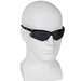 KleenGuard V30 Nemesis Safety Glasses, Smoke Mirror, Polycarbonate Lens, Black Frame, 12 Pairs per Box