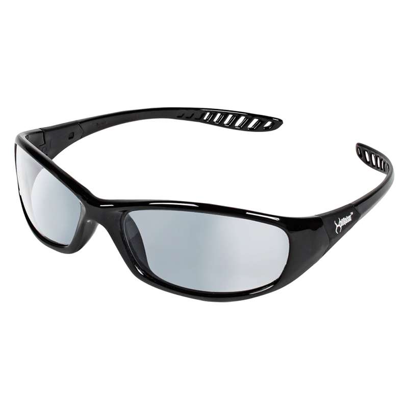 KleenGuard V40 Hellraiser Safety Glasses, Indoor/Outdoor Lenses with Black Frame, 144/Case