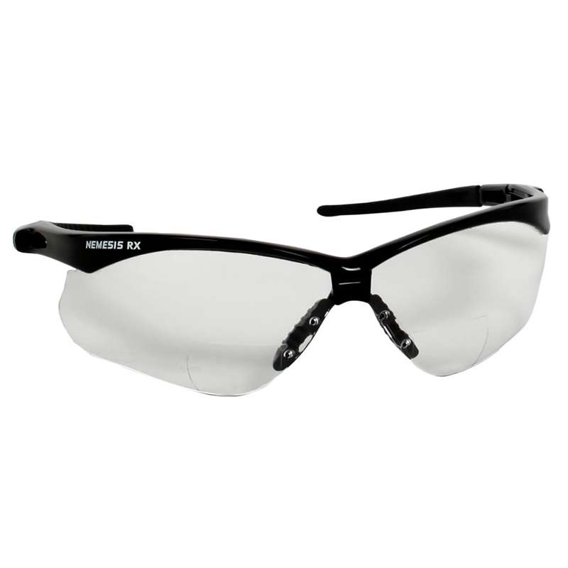 KleenGuard V60 Nemesis Vision Correction Readers Safety Glasses with +1.5 Diopters, Black Frame, 6 Pairs per Case