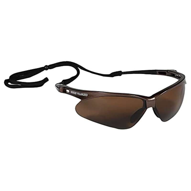 KleenGuard V30 Nemesis Polarized Safety Glasses, Brown Lenses/Frame, 144/Case