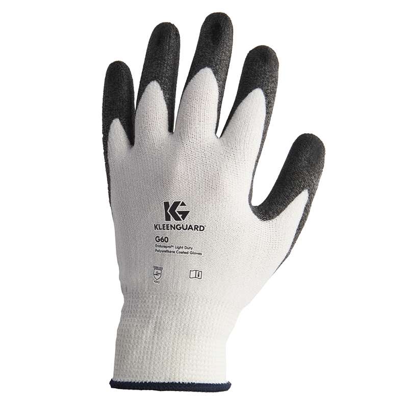 KleenGuard G60 Level 2 Cut Resistant DYNEEMA and Polyurethane Coated Gloves, 12-Pair, X-Large (10.0)