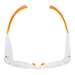 KleenGuard Maverick Safety Glasses with Clear Anti-fog Lenses and Clear Frame with Orange Tips, 144/Case