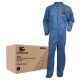 KleenGuard A20 Breathable Particle Protection Coverall, with Zipper, Elastics, Blue Large, 24 per Case redirect to product page