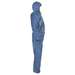 KleenGuard A20 Breathable Particle Protection Hooded Coveralls with Elastic Wrists and Ankles, Blue Denim, Medium, 24 per Case