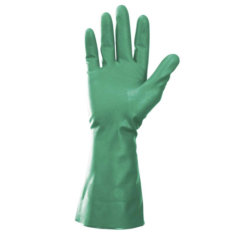 KleenGuard G80 Nitrile Chemical Resistant 15mil Gloves, Green, Medium (8.0), 12-Pair