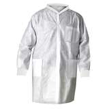 A8 Certified Lab Coats with Knit Collar and Cuffs, White, 2XL, 25 per Case redirect to product page