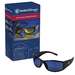 KleenGuard Elite Safety Sunglasses, Blue Mirror Lenses and Black Frame, 12 Pairs per Case