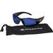 KleenGuard Elite Safety Sunglasses, Blue Mirror Lenses and Black Frame, 12 Pairs per Case