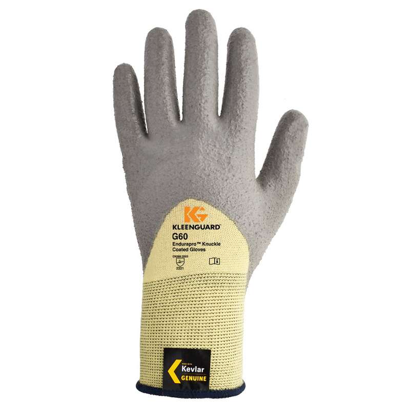 KleenGuard G60 Level 2 Polyurethane Knuckle Coated Cut Resistant Gloves, Size 8(M), 12 Pairs per Bag