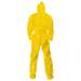 KleenGuard A70 Chemical Spray Protection Coverall, with Zipper, Elastics, Hood, Boots, Yellow, 5X-Large, 12 per Case