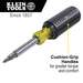 Multi-Purpose 11-in-1 Screwdriver / Nutdriver Tool with Cushion Grip Handle