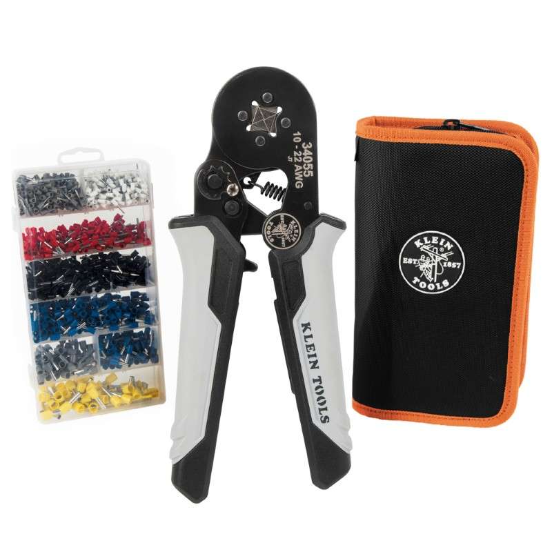 Ratcheting Ferrule Square Crimper Set