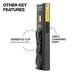 Slim-Profile LED Pocket Flashlight with Laser