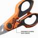 Compact Cable Stripping Electrician Scissors, 6-Inch