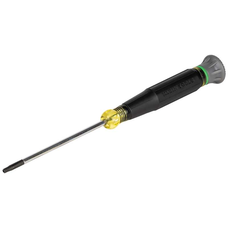 Precision Screwdriver, Cushion-Grip, 6.5" OAL, T10H Tip, 3'' Tamperproof Torx Shank