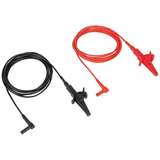 Heavy-Duty Alligator Clip Test Leads, 90-Degree Angled Leads, 120" OAL redirect to product page