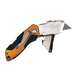 Auto-Loading Retractable Folding Utility Knife with 3 Blades, 6-5/8" Long