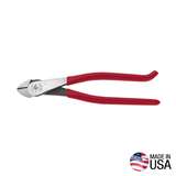High-Leverage Diagonal Cutting Pliers with Hook Bend Handle and Angled Head, 9-3/16" Long redirect to product page