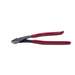 High-Leverage Diagonal Cutting Pliers with Hook Bend Handle and Angled Head, 9-3/16" Long