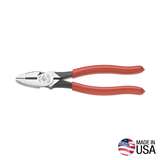 Heavy-Duty High-Leverage Side Cutting Pliers with Knurled Jaws and New England Nose, 9-1/2" Long redirect to product page