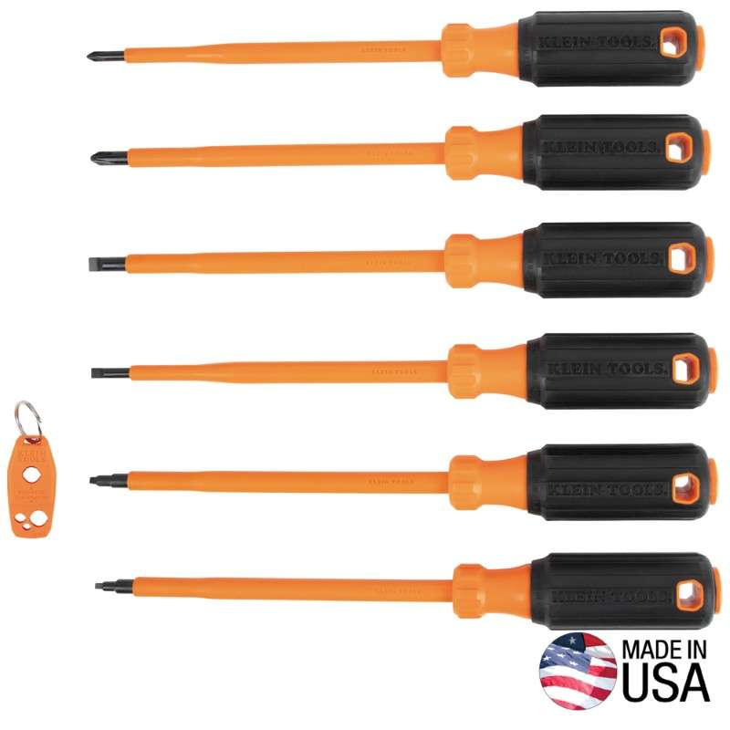 Insulated Screwdriver Set Plus Magnetizer, 7-Piece