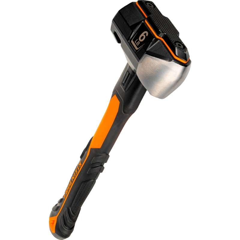 Fiberglass Handle Wedge Sledgehammer, 6-Pound