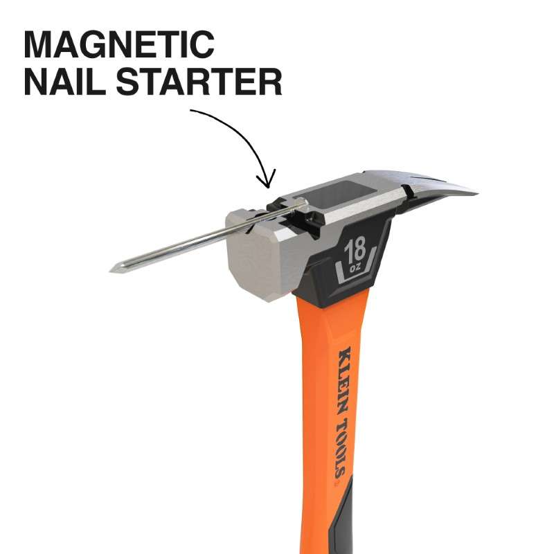 Smooth Face Fiberglass Hammer, 18-Ounce