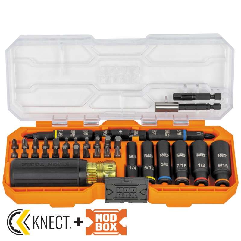 KNECT™ Impact-Rated Screwdriver and Socket Set with Case, 41-Piece