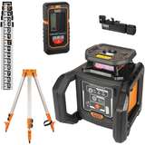 Green Rotary Laser Level, Self-Leveling with Plumb Spot and Tripod redirect to product page