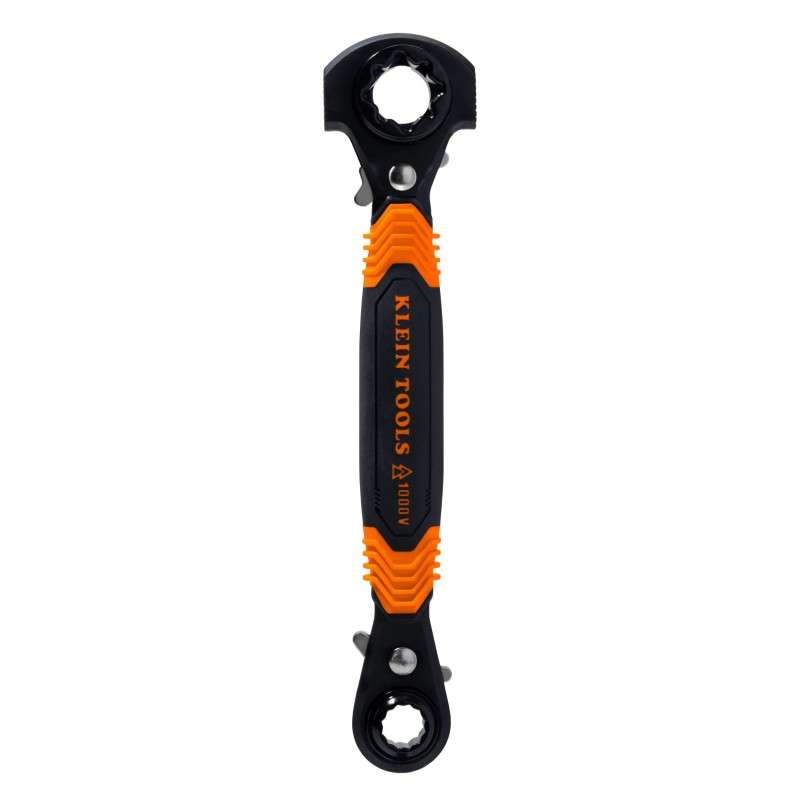 Lineman Wrench, 7-in-1, Hammer Facing, Insulated, Forged Head