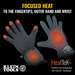 Rechargeable Heated Work Glove Liners with Knit Dipped Gloves, Large
