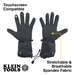 Rechargeable Heated Work Glove Liners with Knit Dipped Gloves, Large