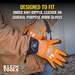 Rechargeable Heated Work Glove Liners with Knit Dipped Gloves, Large