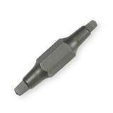 Double Ended Screwdriver Bit for 1/4" Drive, #1 Square x #2 Square, 2 Bits per Pack redirect to product page