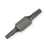 Double Ended Screwdriver Bit for 1/4" Drive, T10 Torx® x T15 Torx®, 2 Bits per Pack redirect to product page