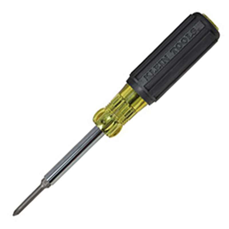 Multi-Purpose Extended-Reach 6-in-1 Screwdriver / Nut Driver Tool with Cushion Grip, 9-1/8" Long