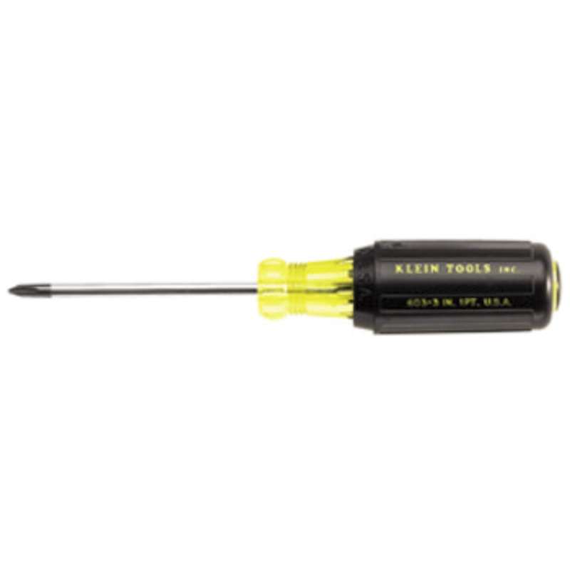 Profilated Phillips Tip Screwdriver with 3" Round Shank and Cushion-Grip, #1 x 6-3/4" Long