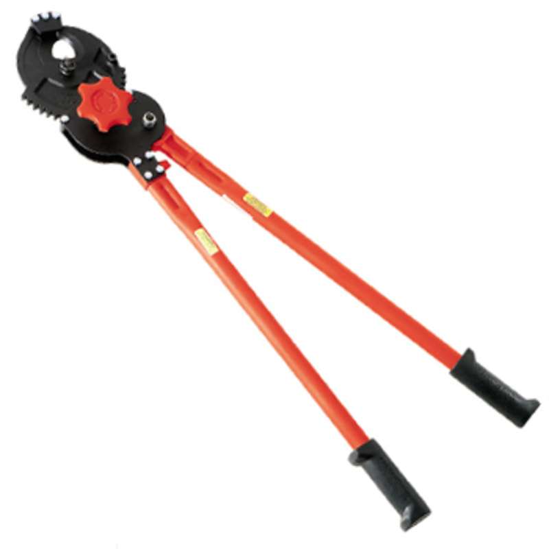 Heavy Duty Ratcheting Cable Cutter, Cuts Steel and ACSR, 36" Long