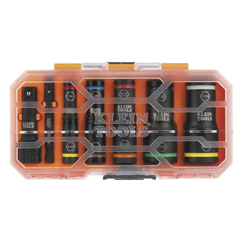 KNECT Flip-10 Heavy Duty Flip Impact Socket Set, SAE, 8-Piece