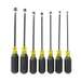 Nut Driver Set, Magnetic Nut Drivers, Tightening, 6" Shafts, 7-Piece