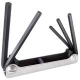 Folding Hex Key Set, 5-Key, SAE Sizes, 5.5" OAL redirect to product page
