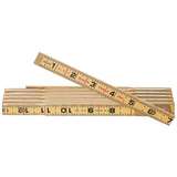 Folding Wood Ruler Yellow with Black Markings, 6' redirect to product page