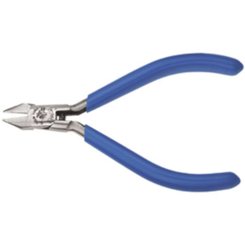 Midget Diagonal Cutting Pliers with Flush Tapered Nose, Spring-Loaded, 4"