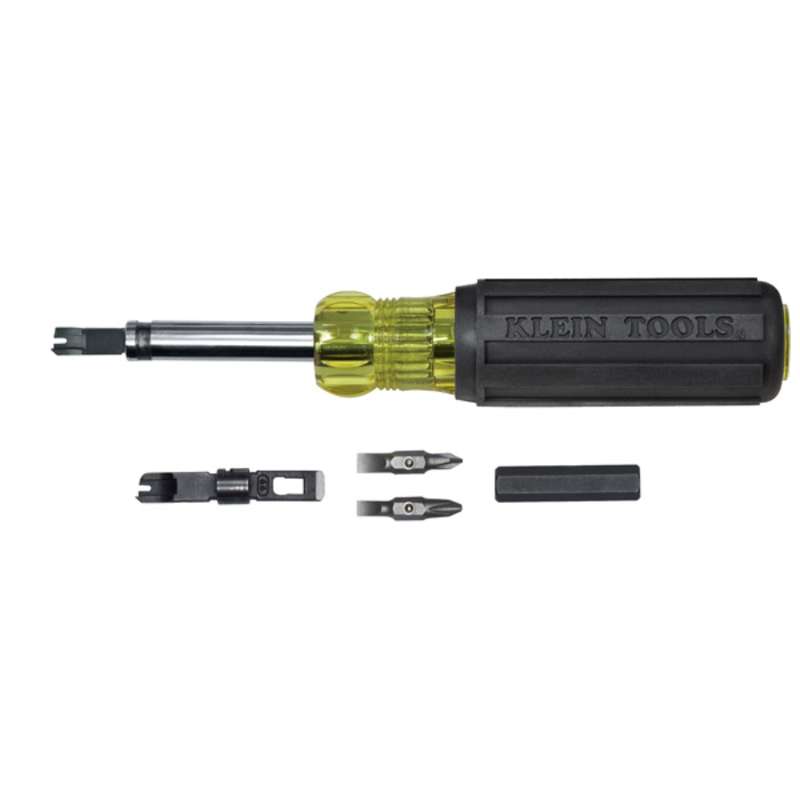 Punchdown Screwdriver Multi-Tool with 110/66 Cut-Type Blades, 8" Long